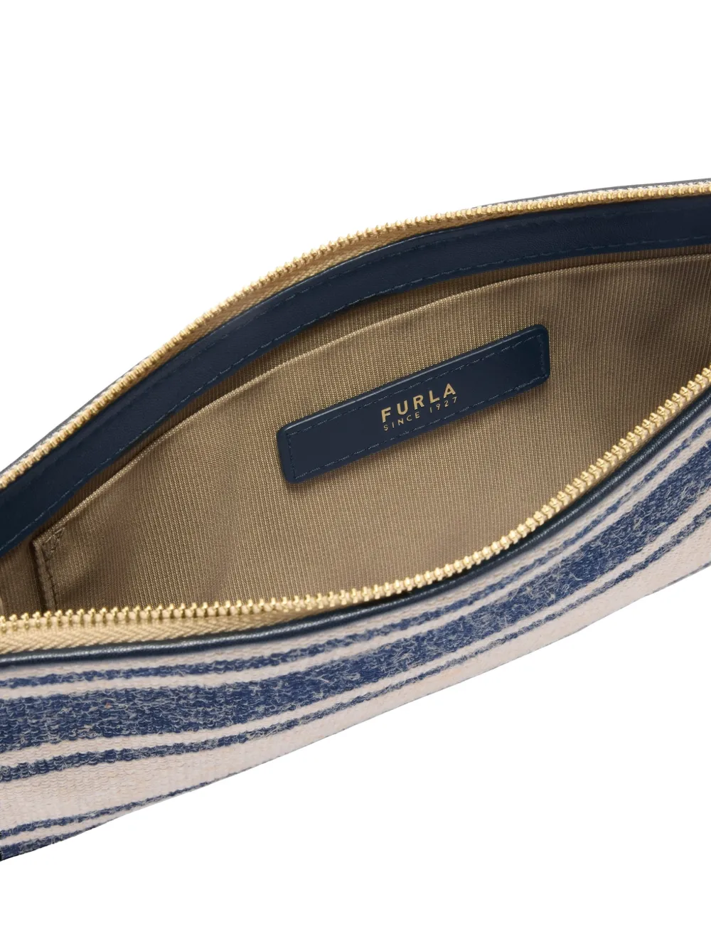  Furla Iride Striped Clutch Bag - Blue 