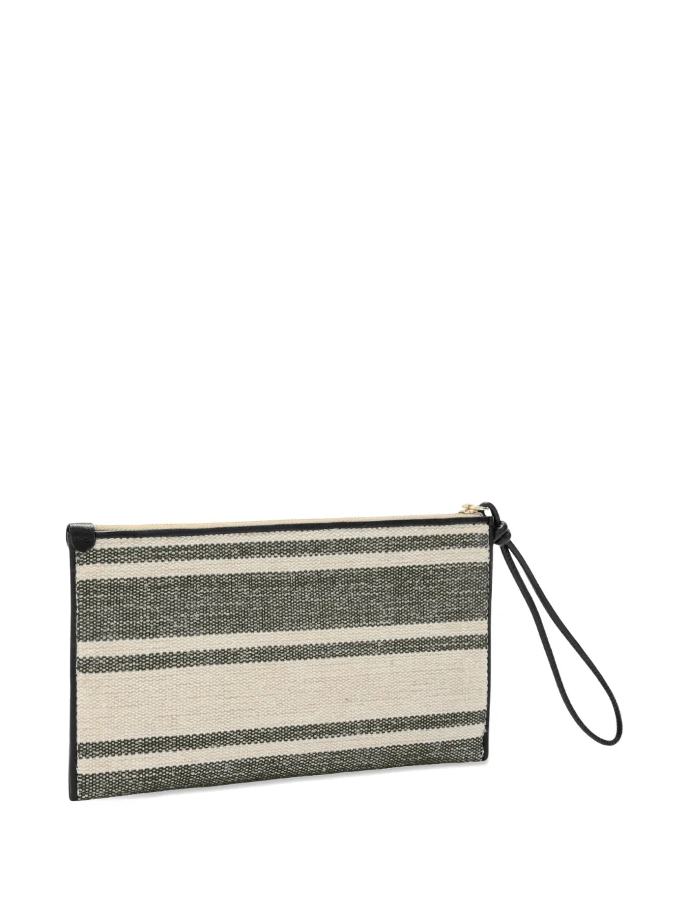 Furla Iride gestreepte clutch Blauw