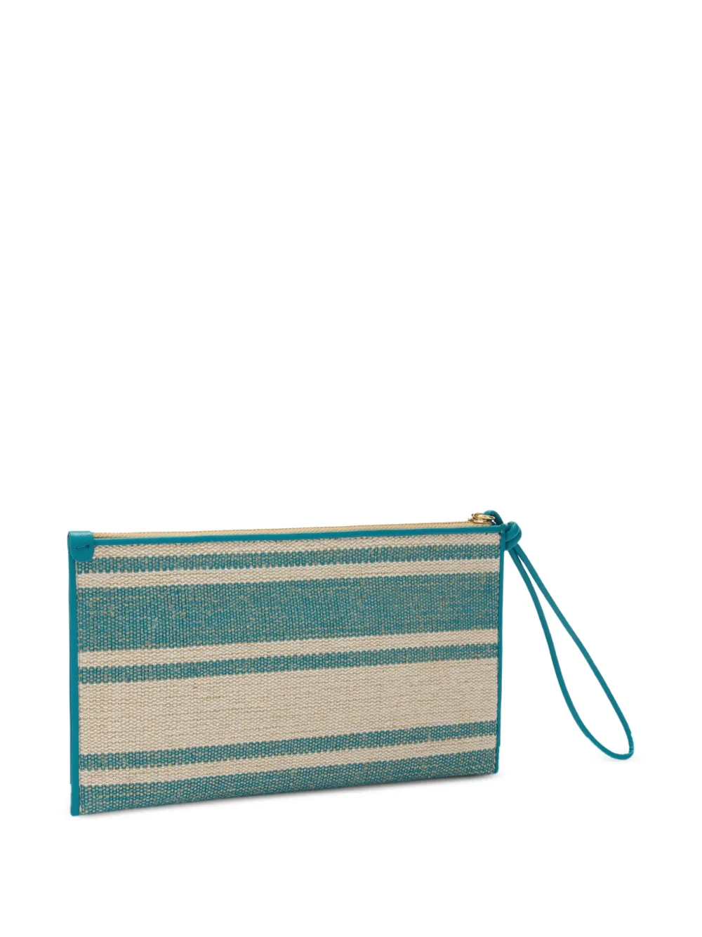 Furla Iride gestreepte clutch Blauw