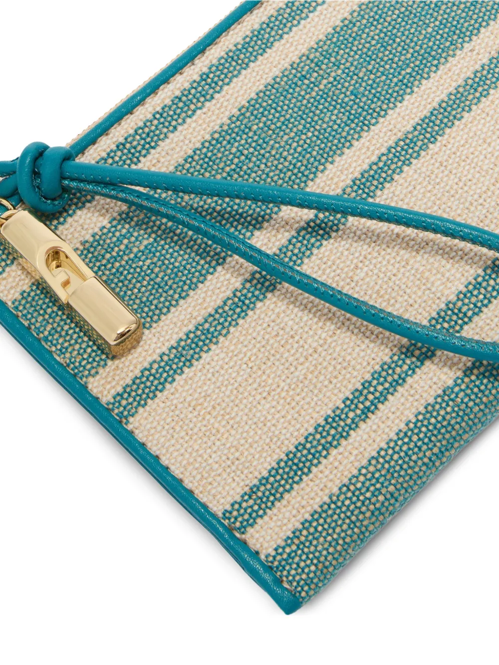 Furla Iride gestreepte clutch Blauw