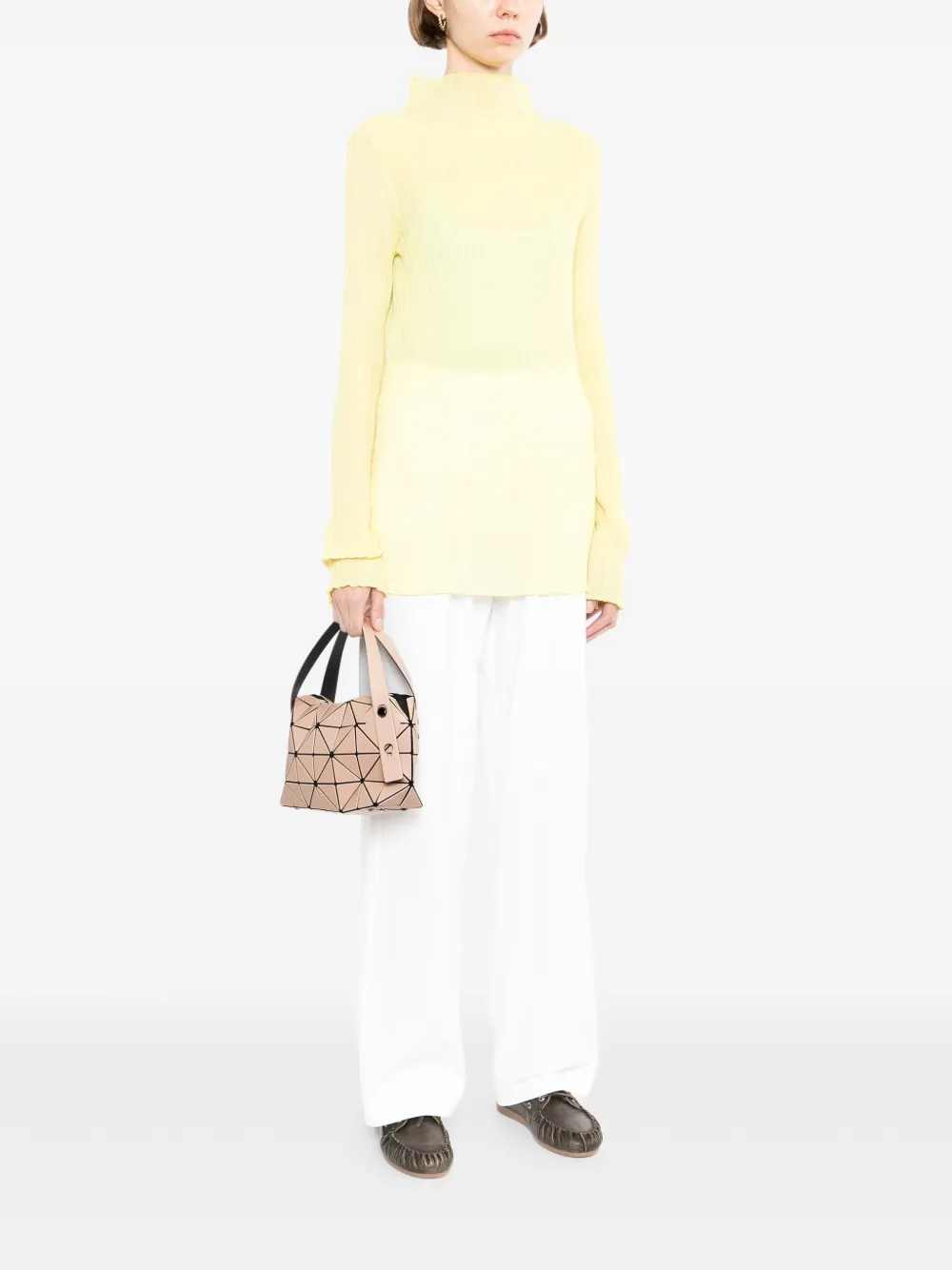  Bao Bao Issey Miyake Boston Tote Bag - Neutrals 