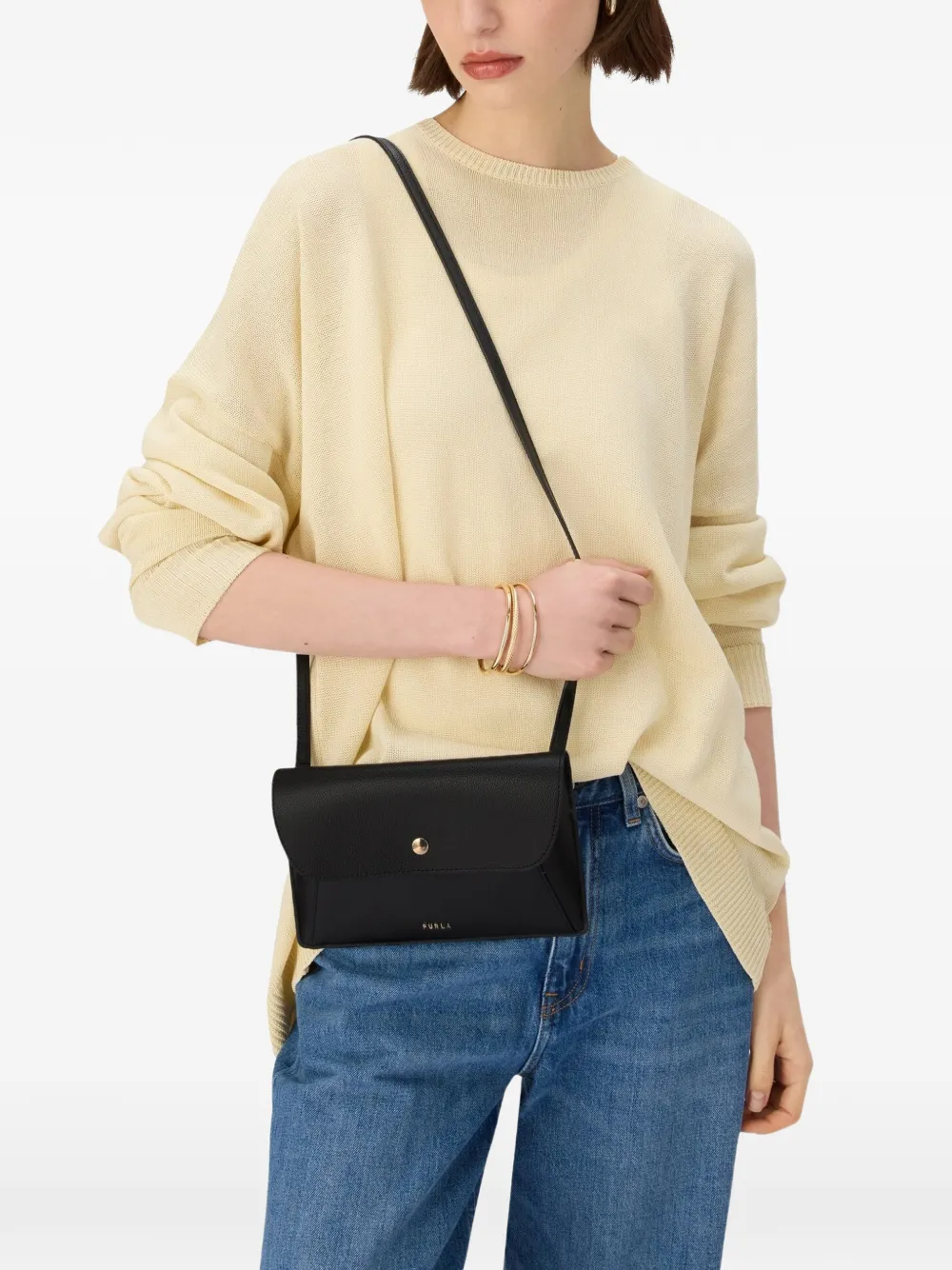 Furla Lea buidel Zwart