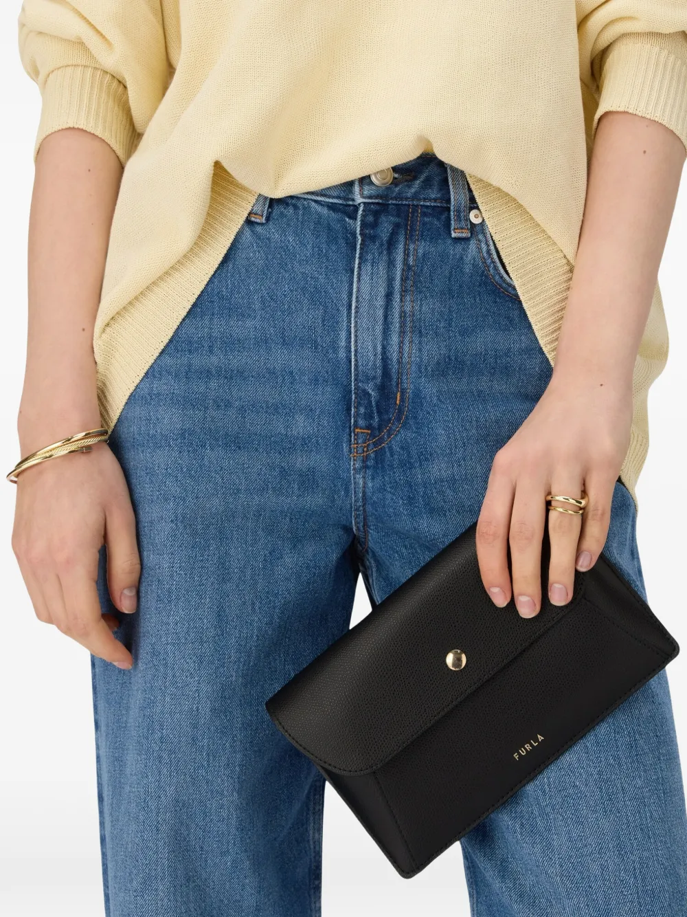 Furla Lea buidel Zwart