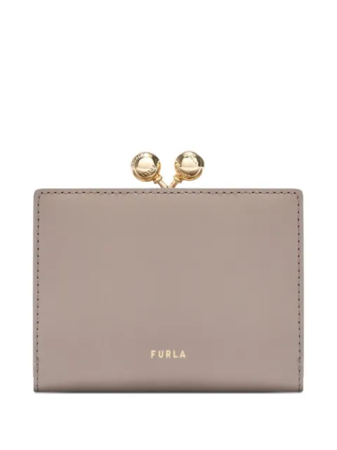 Furla Dots printed clasp wallet
