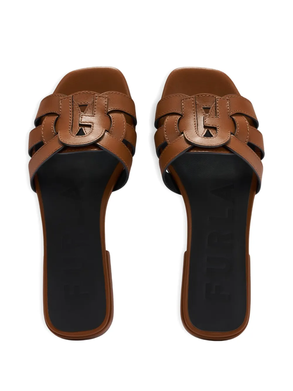 Furla Summer leather sandals Bruin