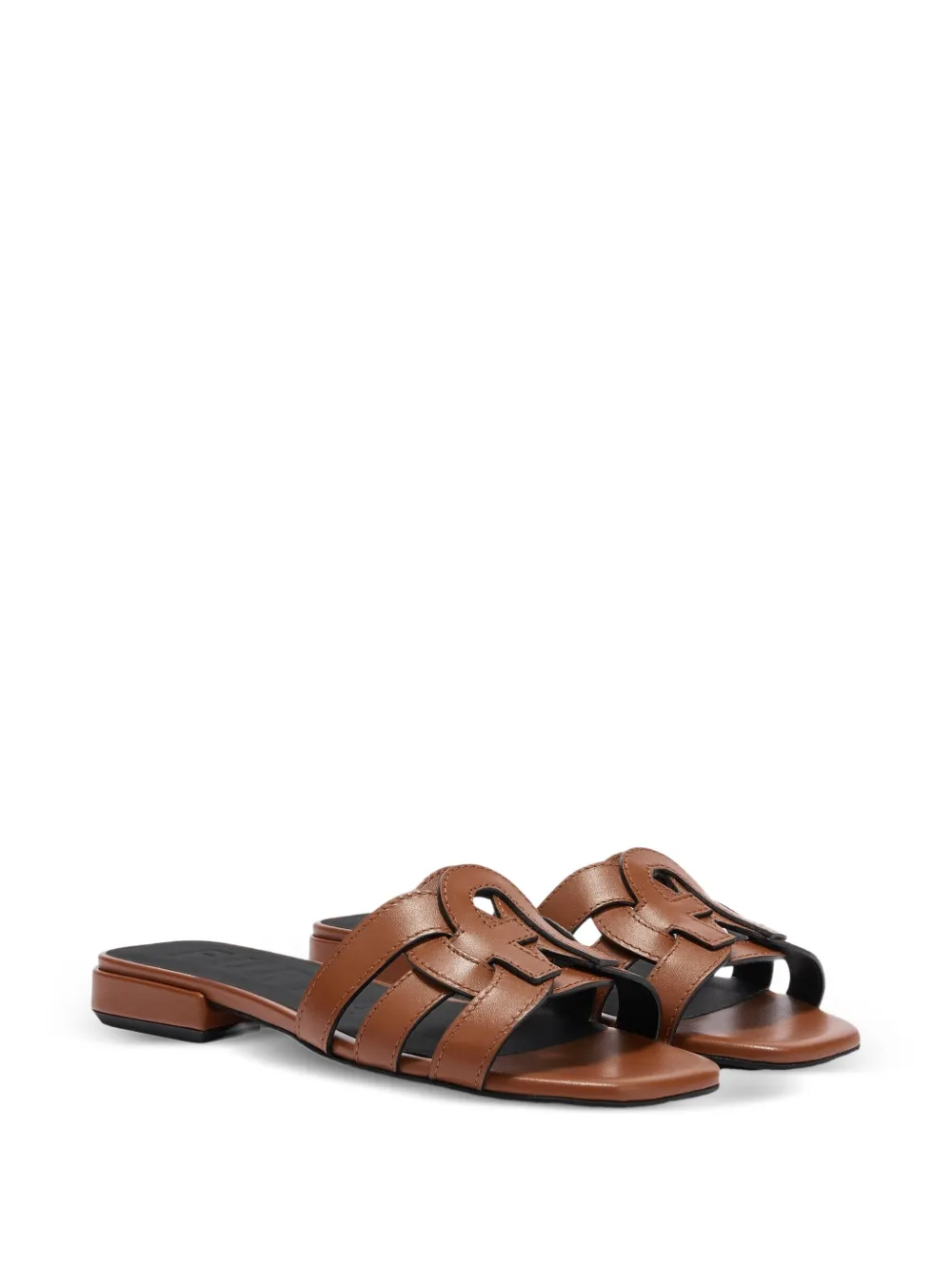  Furla Summer Leather Sandals - Brown 