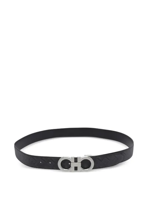 Ferragamo Gancini logo reversibile belt