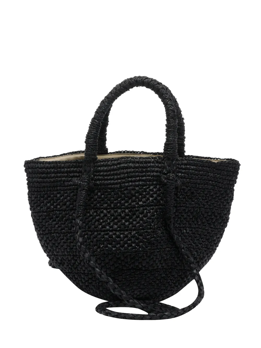 IBELIV raffia tote bag - Nero
