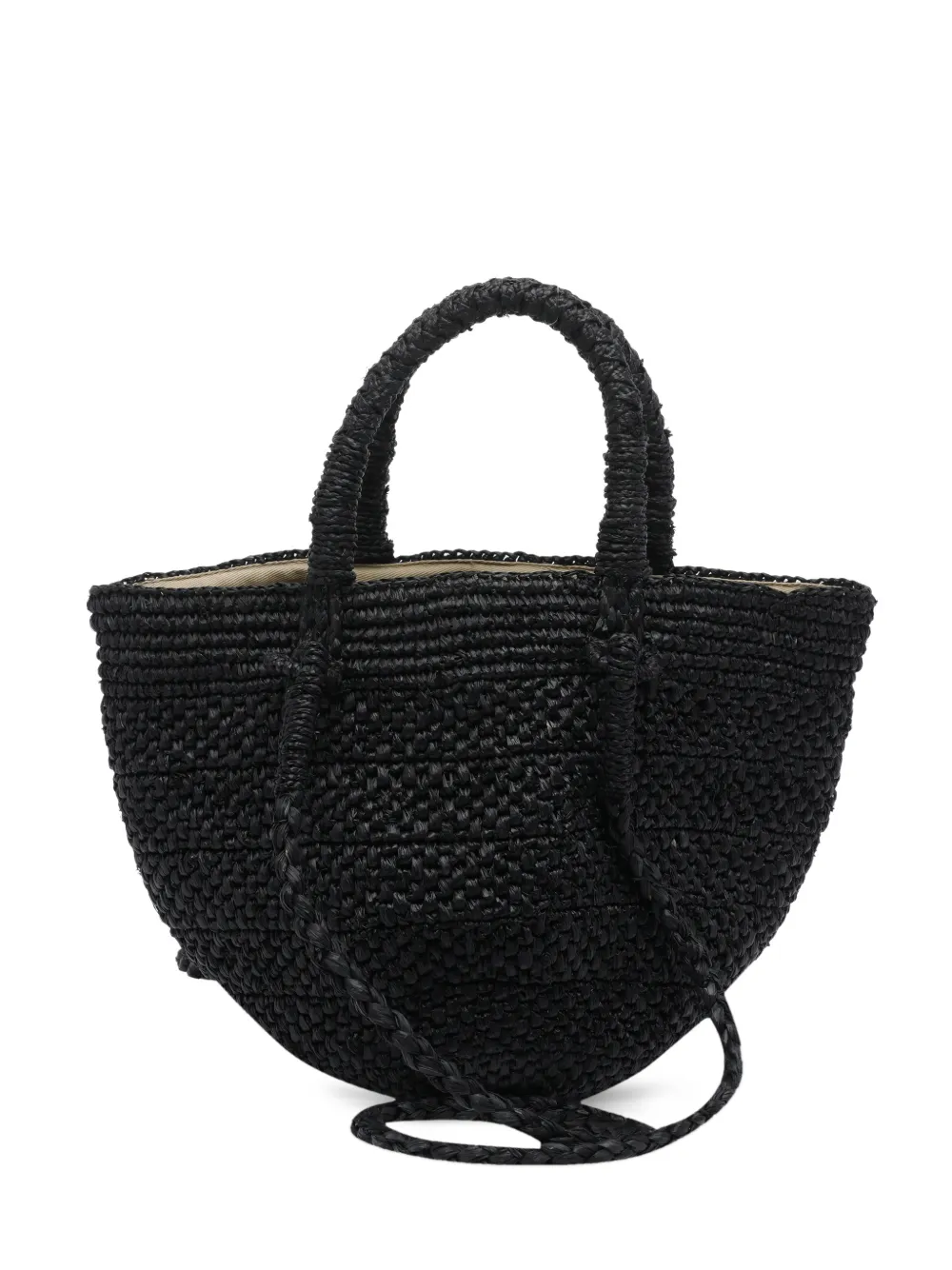 IBELIV raffia tote bag - Nero