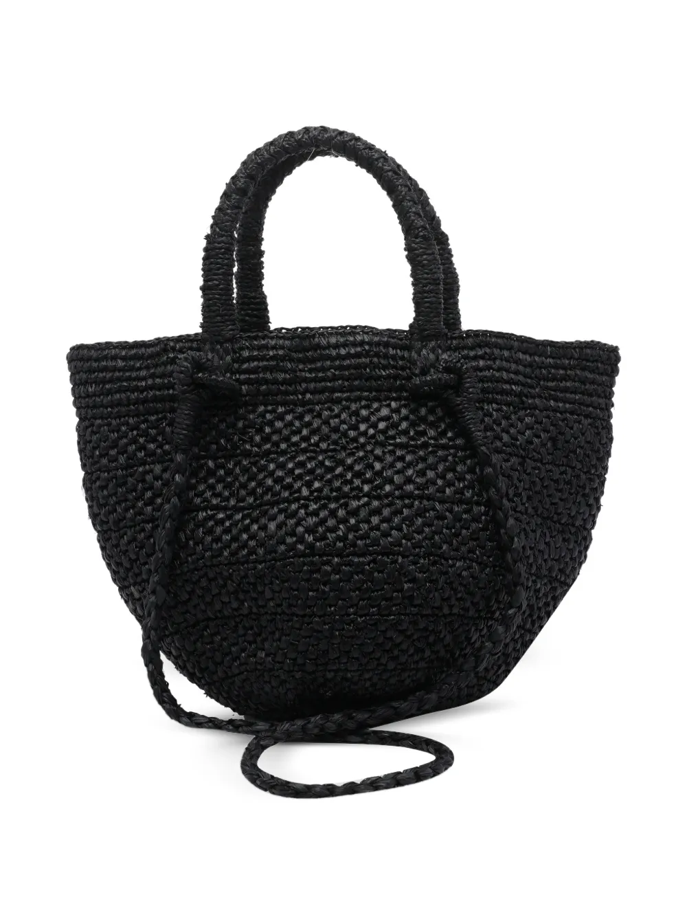 IBELIV Raffia shopper Zwart