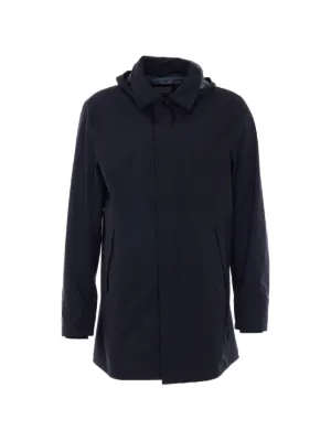 Herno シャツカラー レインコート | ブルー | FARFETCH JP