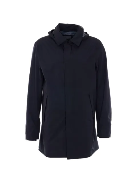 Herno removable-hood raincoat