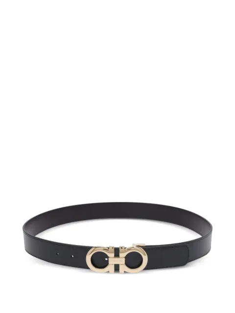 Ferragamo Gancini logo leather belt