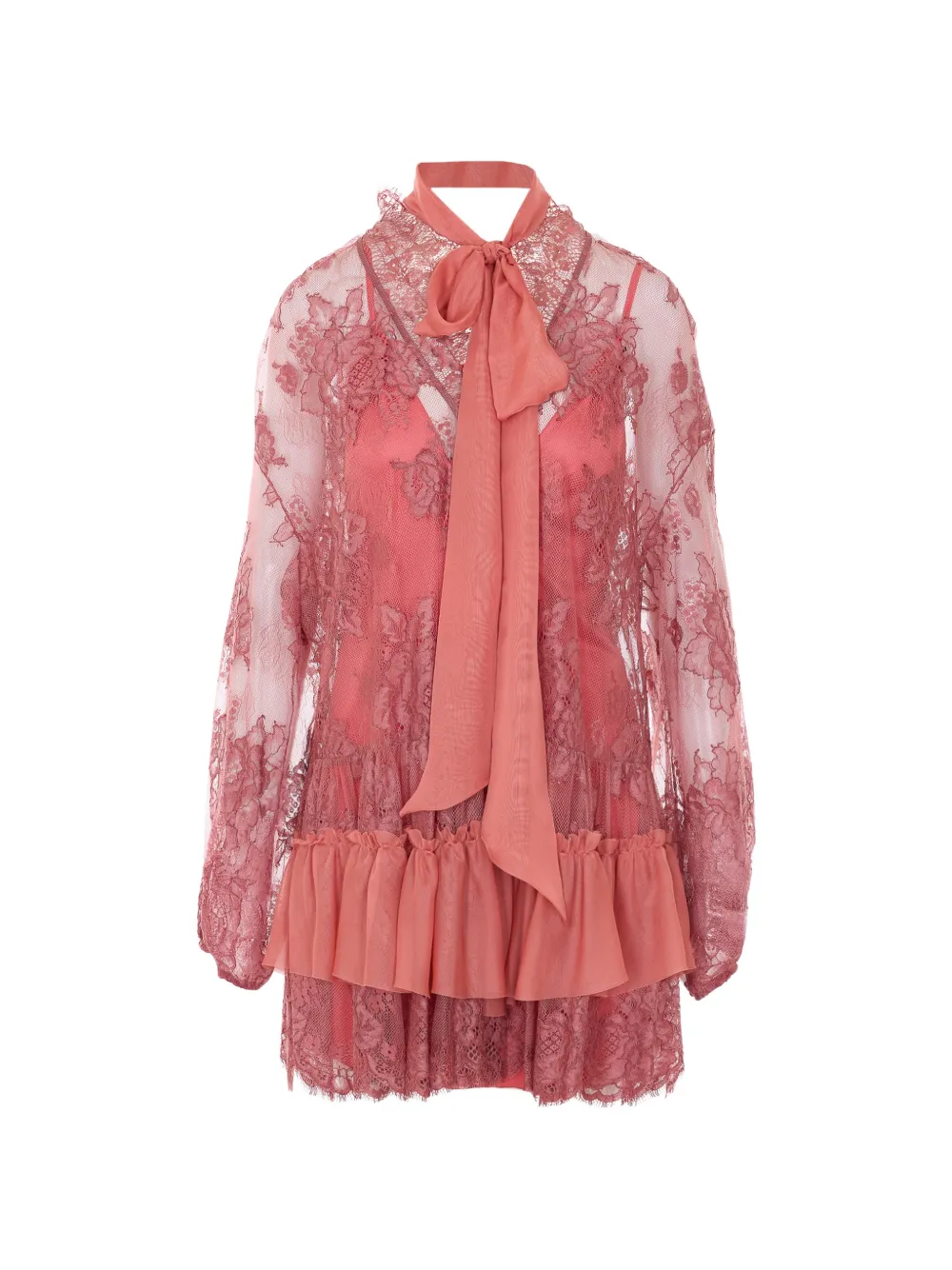 Aniye By ruffled mini dress - Rosa