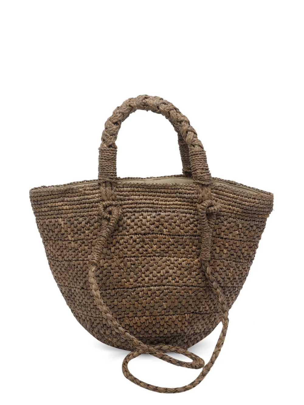 IBELIV Arona raffia tote bag - Marrone