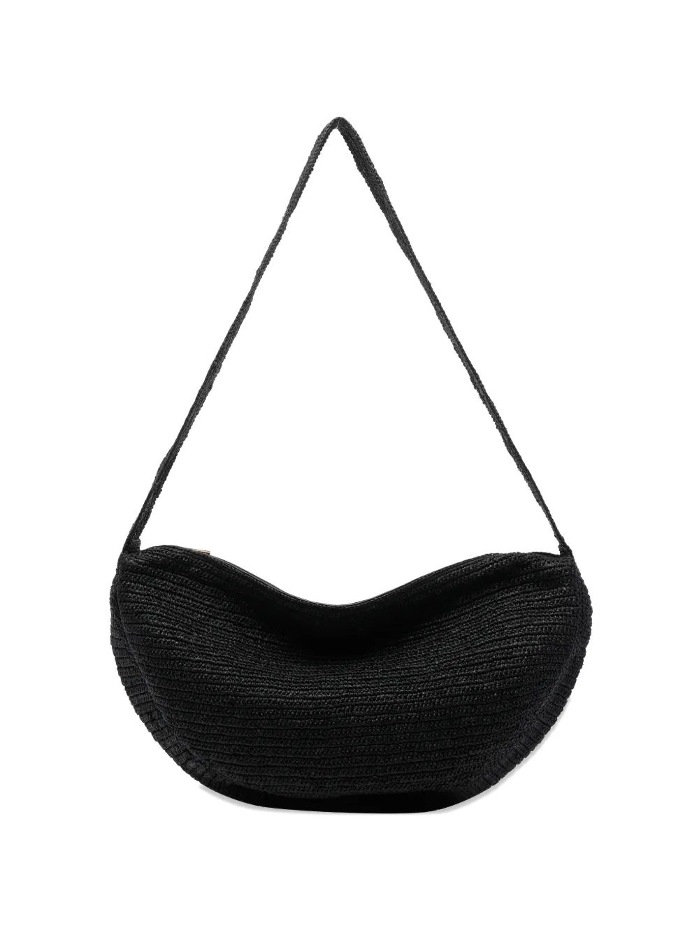 IBELIV Clip raffia shoulder bag - Nero