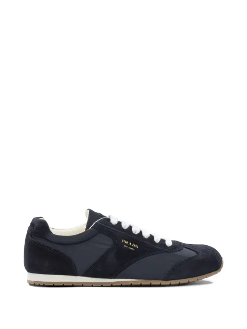 Prada suede panelled sneakers
