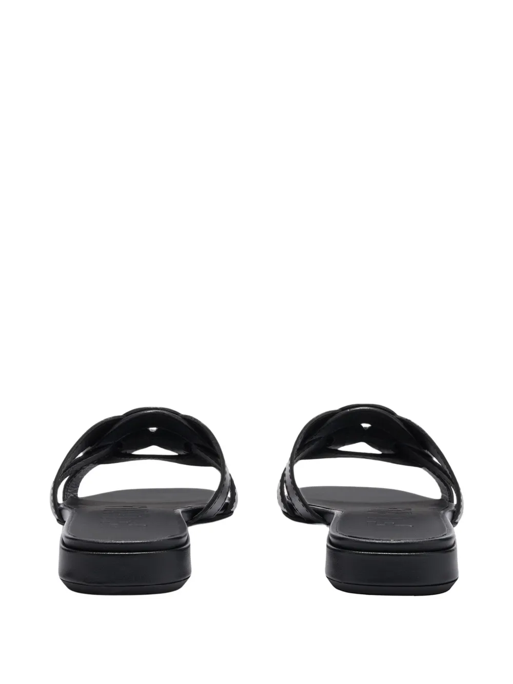 Furla Zomerse leren sandalen Zwart