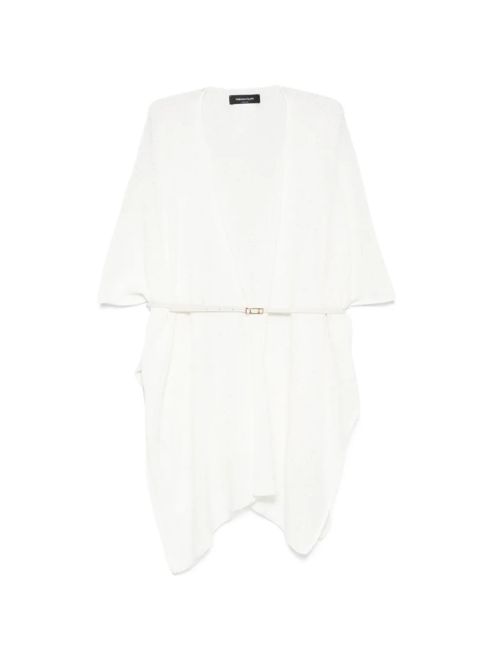 Fabiana Filippi belted cardi-coat - White