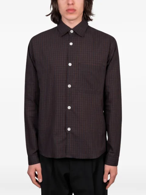 Another Aspect checked chest-pocket shirt