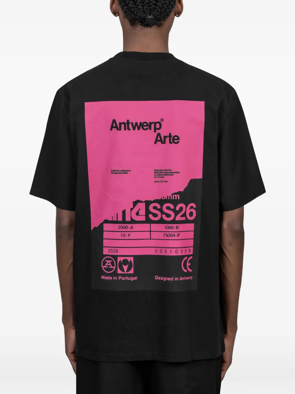 Arte Antwerp T-shirt met grafische print Zwart