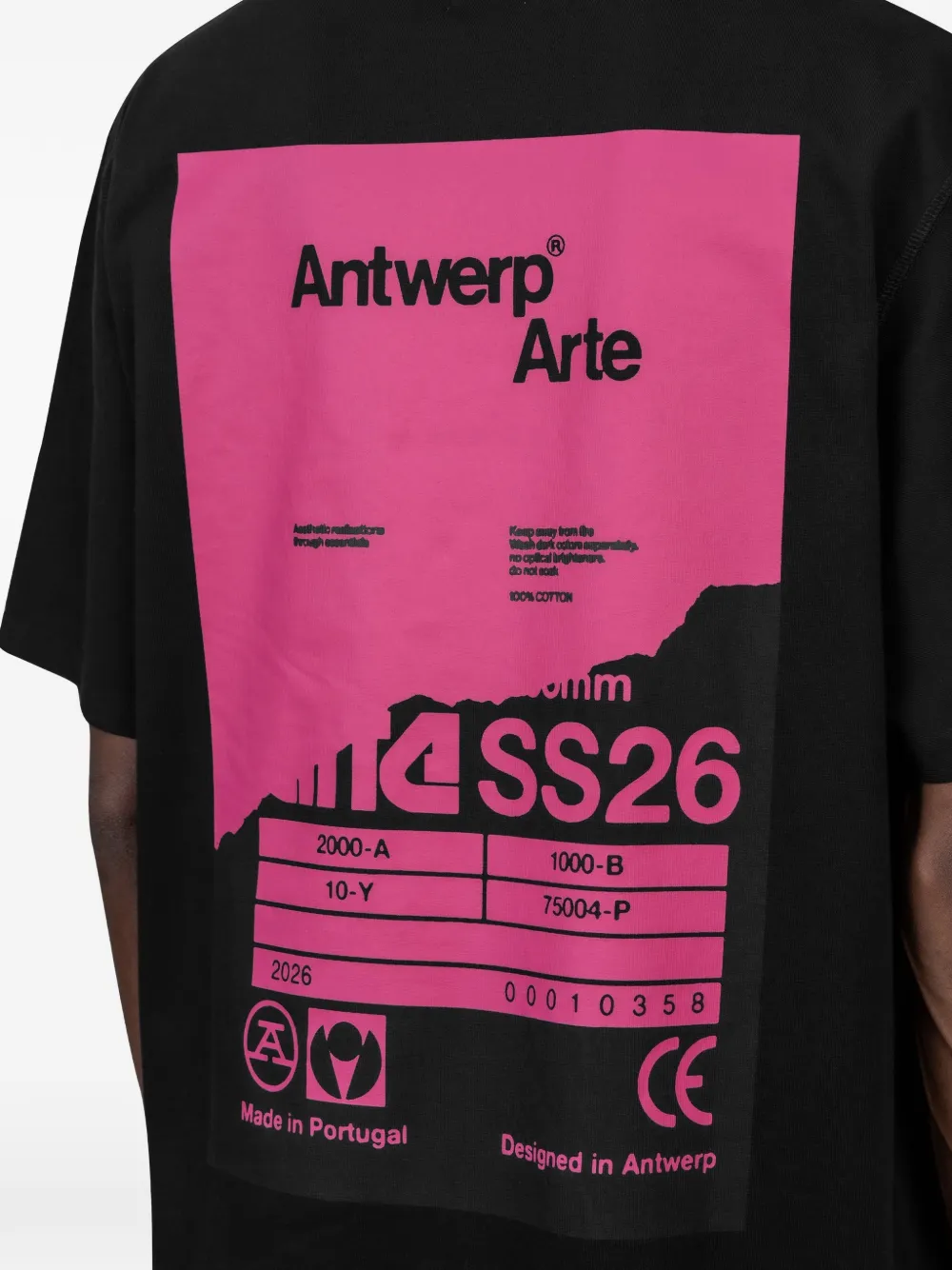 Arte Antwerp T-shirt met grafische print Zwart