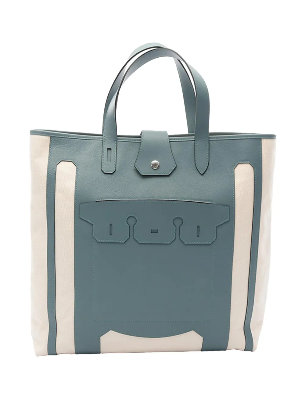 Hermès Pre-Owned 2023-2025 Petit H Swift Monsieur B GM tote bag - Grün