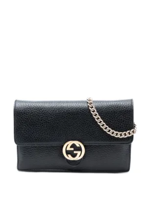 Gucci Pre-Owned 2000-2015 インターロッキングG ダラー カーフスキン