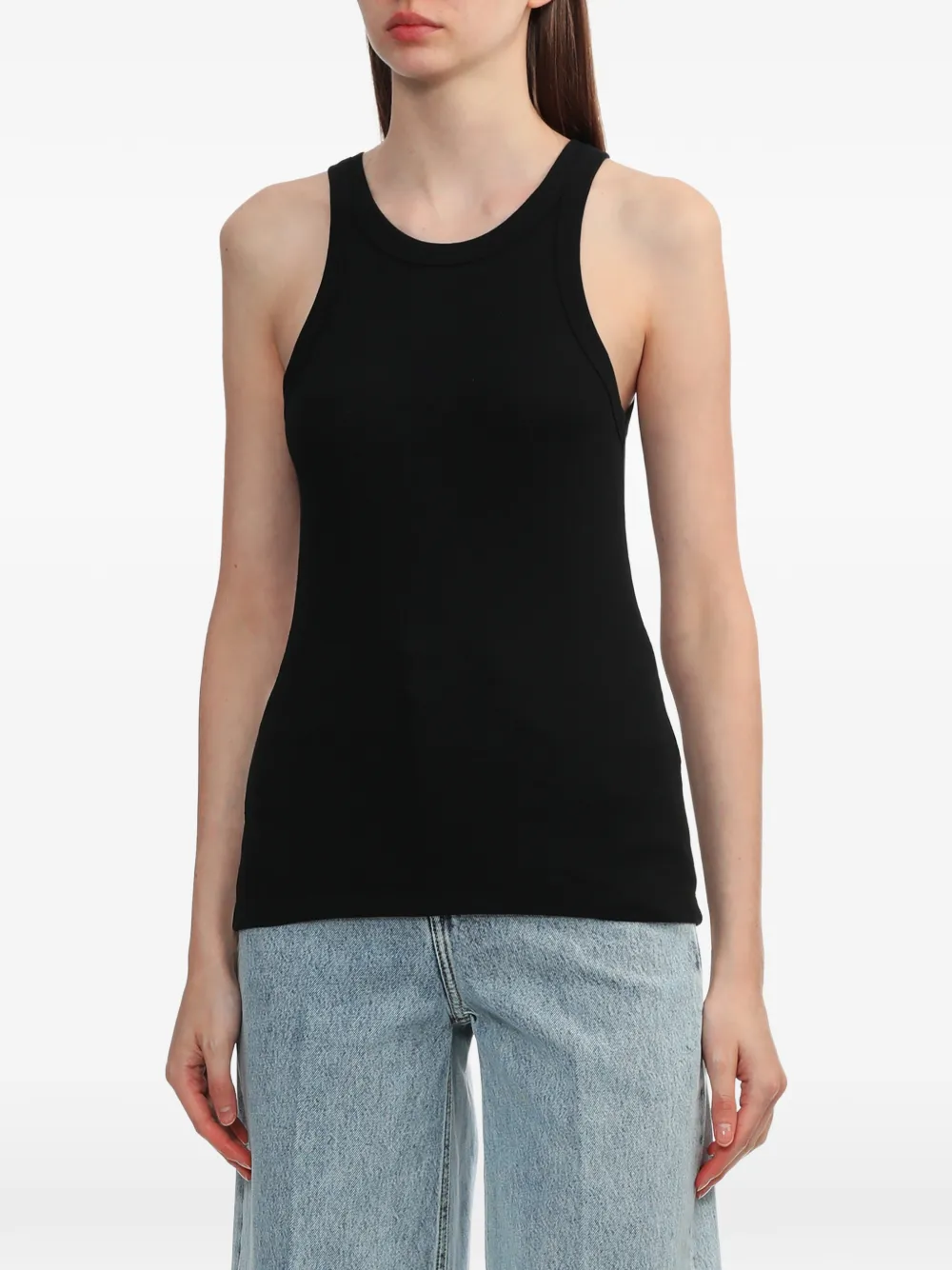 TOTEME Tanktop met ronde hals Zwart