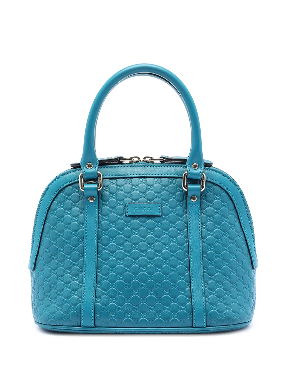 Gucci Pre-Owned 2016-2025 Mini Microguccissima Dome satchel - Blu