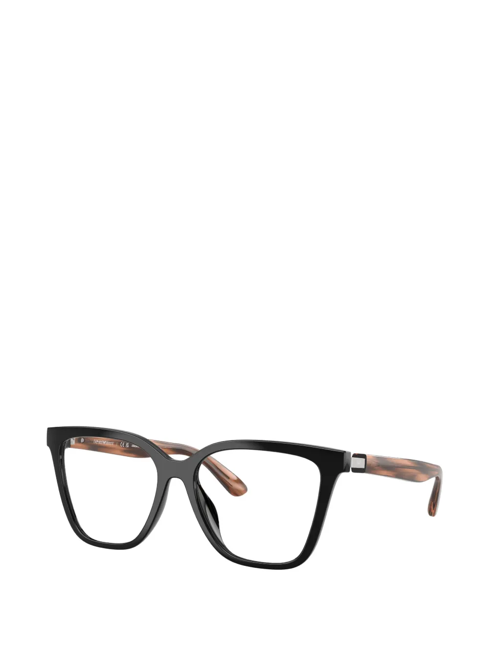 Emporio Armani Zonnebril met cat-eye montuur Zwart