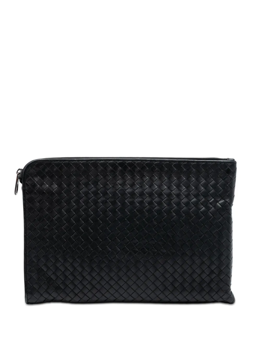 Bottega Veneta Pre-Owned 2012-2025 Leather Intrecciato clutch bag - Nero