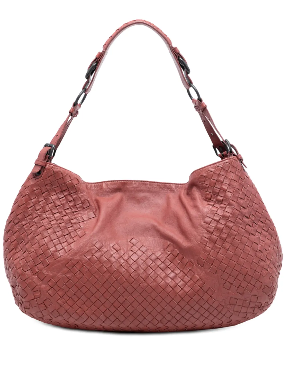Bottega Veneta Pre-Owned 2012-2025 Nappa Intrecciato shoulder bag - Red