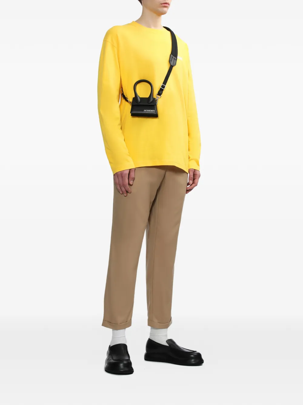 Jacquemus 顶置手柄皮质邮差包