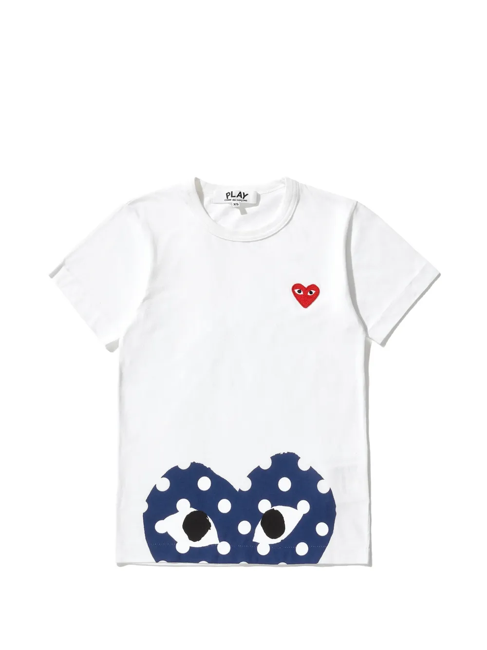 Comme Des Garçons Play T-Shirt mit Herzmotiv - Weiß