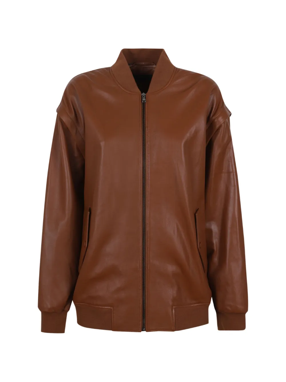 Enes button patch pocket jacket - Marrone