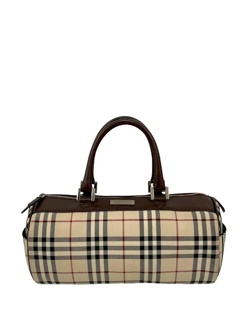 Burberry Pre-Owned 2000-2017 House Check Canvas Barrel handbag - Marrone
