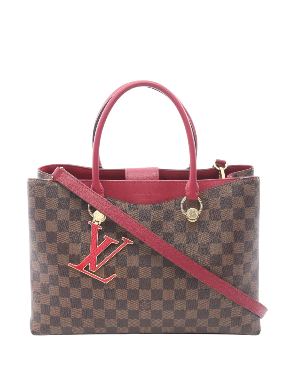 Louis Vuitton Pre-Owned 2018 Damier Ebene Riverside satchel - Marrone