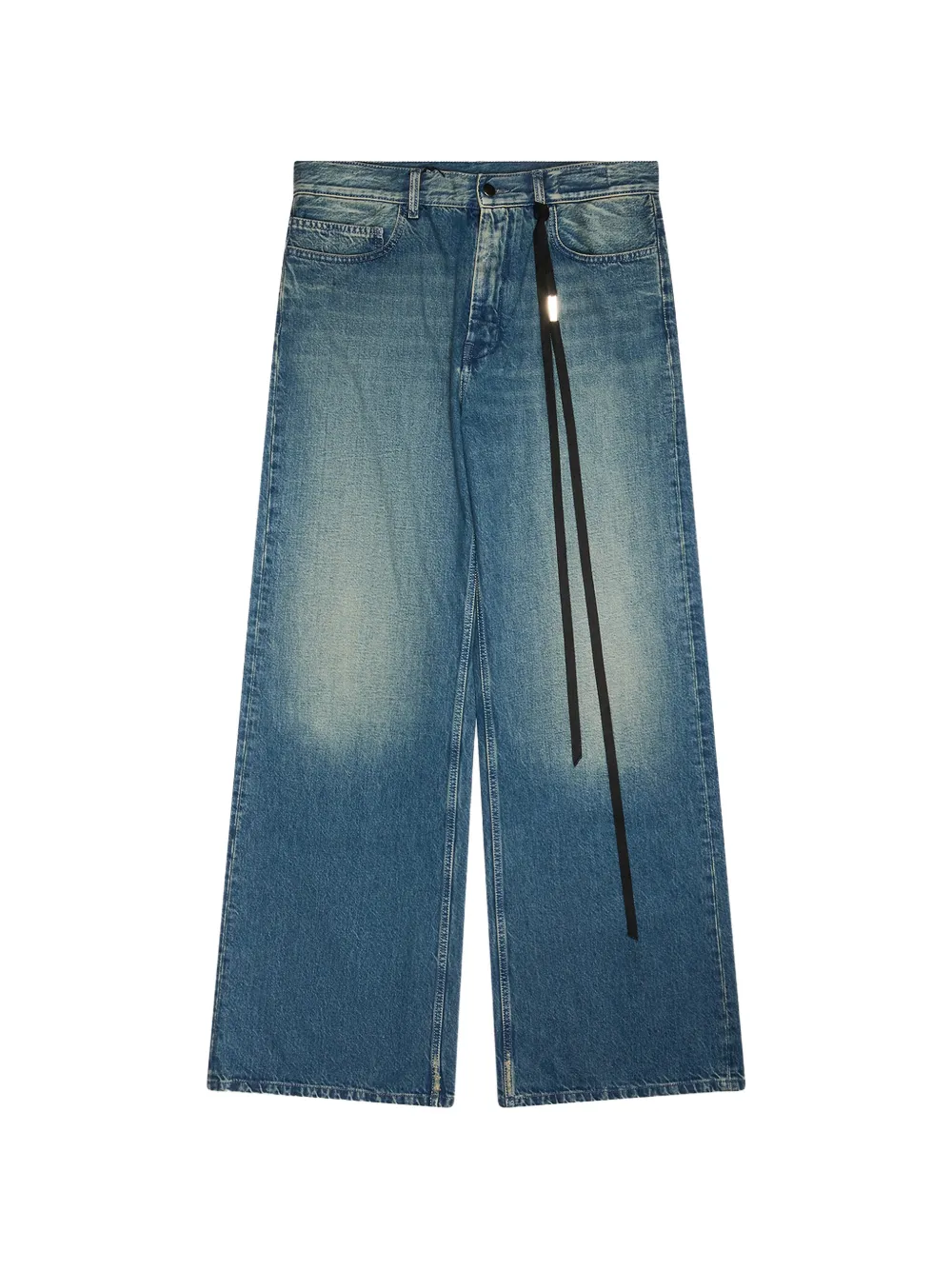 Ann Demeulemeester Jeans con design a cinque tasche - Blu