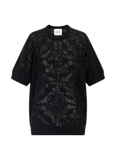 Nude Openwork cotton sweater