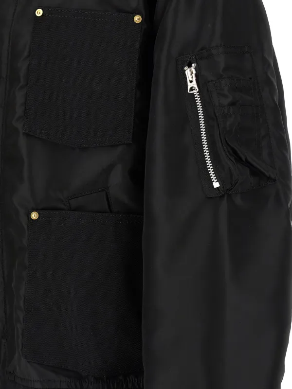 Sacai x Carhartt WIP Duck Jacket | Black | FARFETCH
