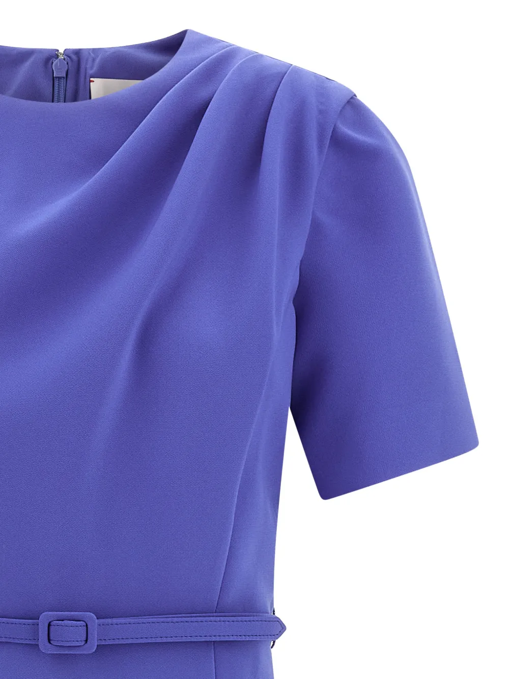 Carolina Herrera Gedrapeerde jurk Blauw