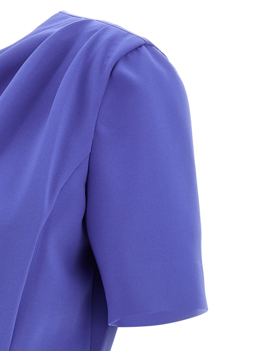 Carolina Herrera Gedrapeerde jurk Blauw