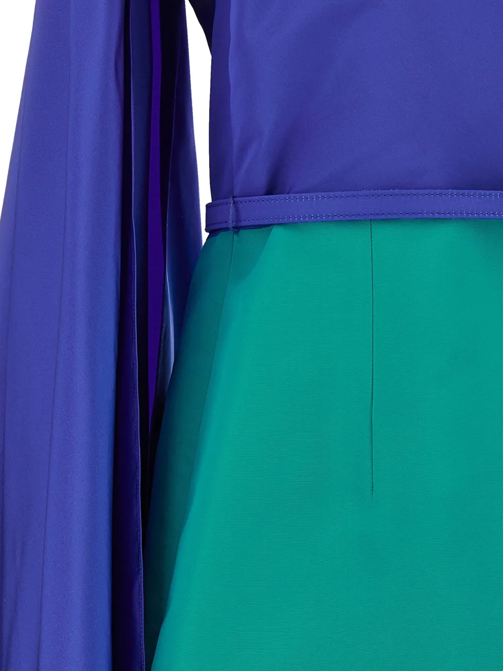 Carolina Herrera Asymmetrische jurk met colourblocking Blauw
