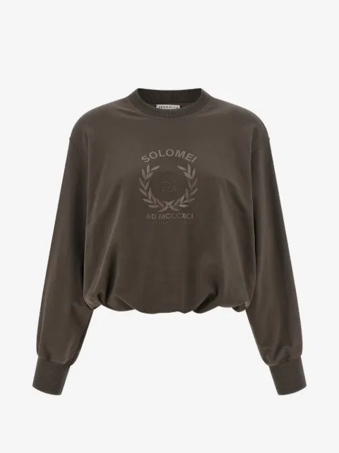 Brunello Cucinelli dropped-shoulder curled sweatshirt