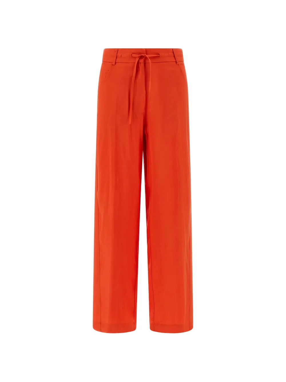 Nude drawstring trousers - Arancione