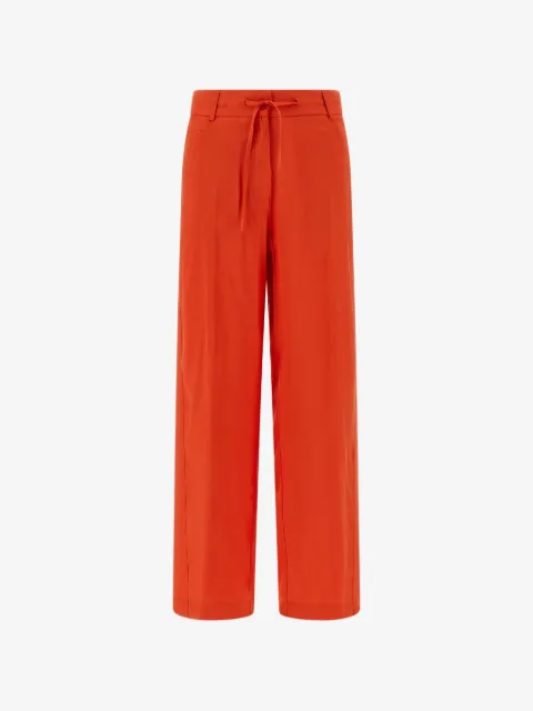 Nude drawstring trousers