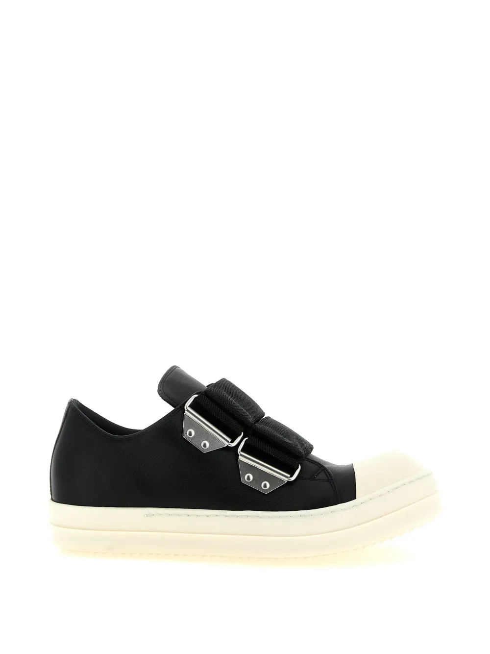 Rick Owens Strap Low leather sneakers - Nero