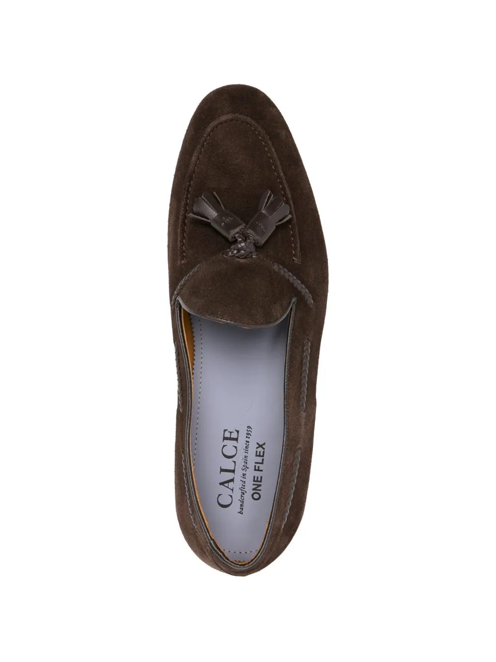 CALCE Loafers met kwastje en afwerking Bruin