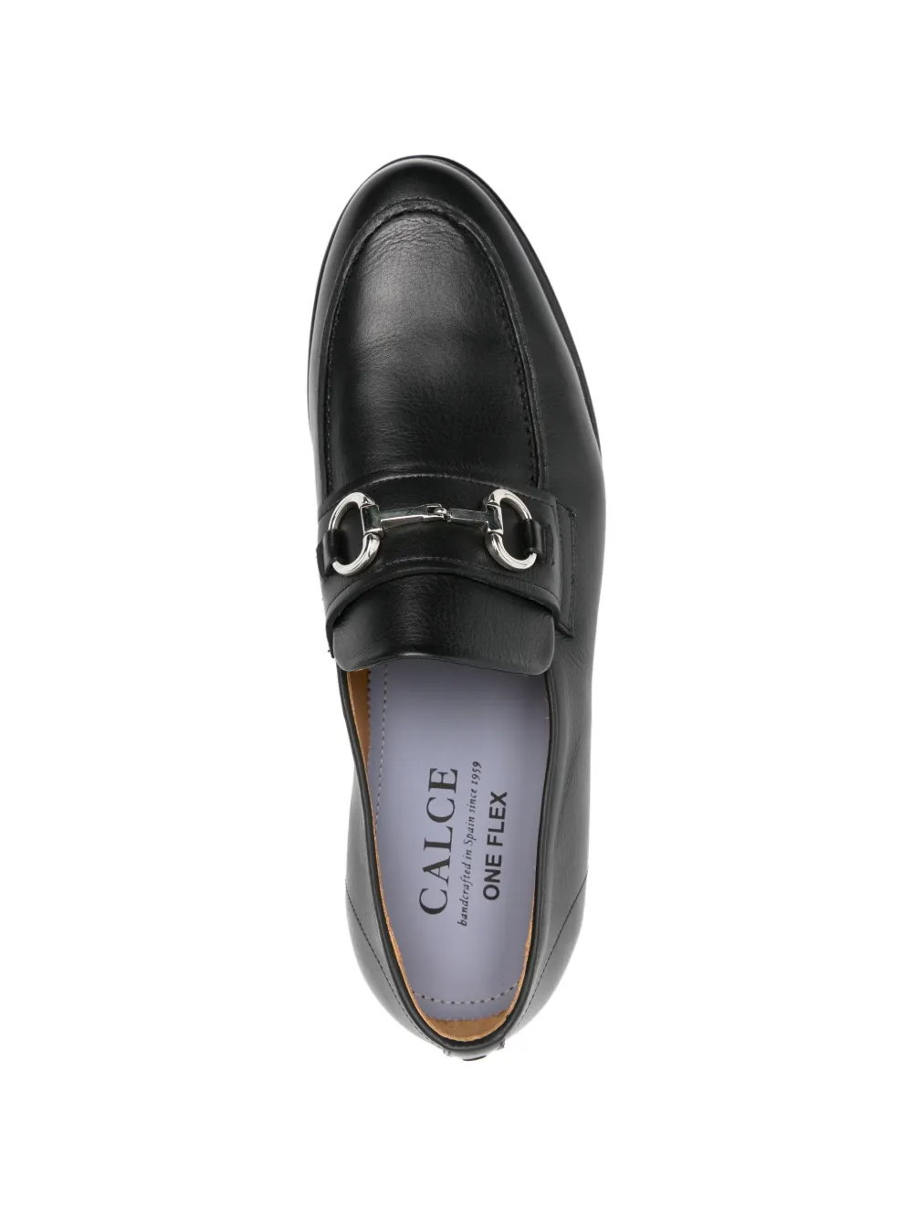 CALCE Platte loafers met hardware Zwart